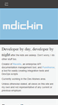 Mobile Screenshot of mdickin.com