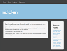 Tablet Screenshot of mdickin.com